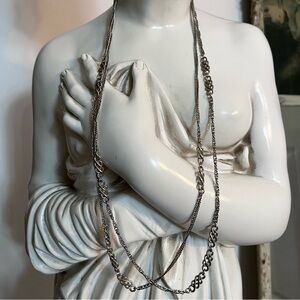 Vintage Trifari Silver Tone Chain Necklace
